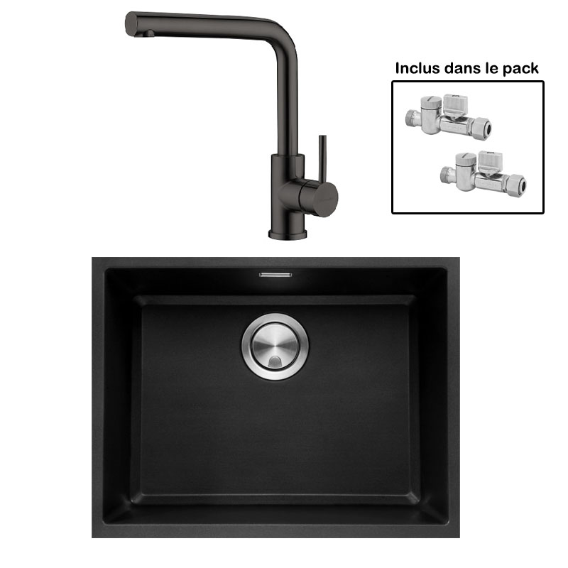 Pack : BRADANIT 51 U NOIR + AVISIO ECO 90 BLACK