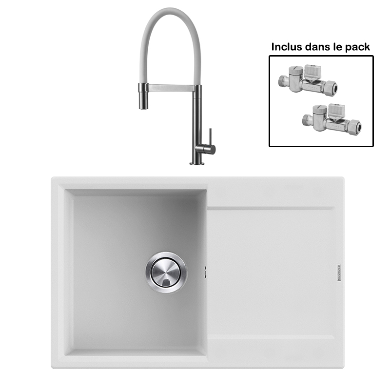 Pack : BRADANIT 38 BLANC + TANARO BLANC
